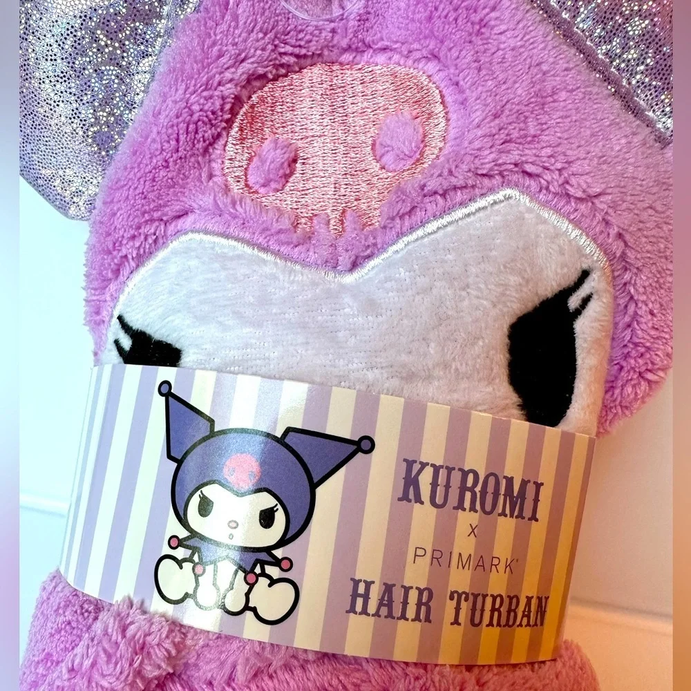 Kuromi Hair Drying Turban Towel NIP